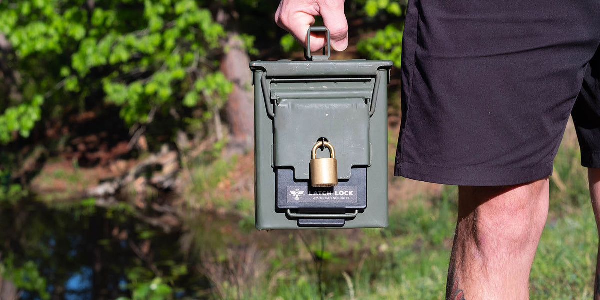 Latch Lock No-Drill Ammo Can Lock & Lockable Ammo Box Security Device
